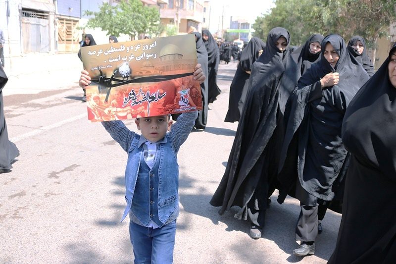 تصاویر راهپیمایی روز قدس شهرستان سراب از دریچه دوربین اصغر برزگر
