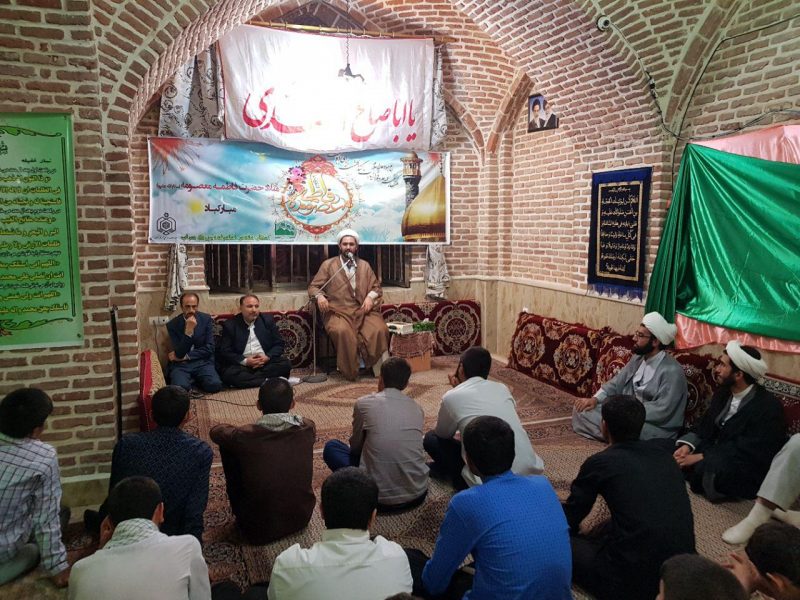 تصویری/ مراسم میلاد حضرت معصومه سلام الله علیها در امامزاده سراب