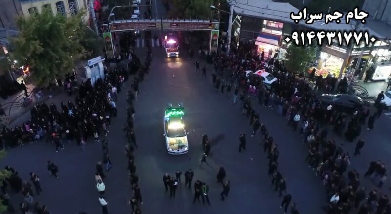 تصاویر هوایی رامین تیمساری از عزاداری های مردم سراب