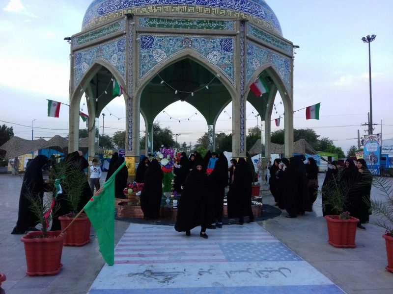 بازدید کاروان راهیان نور شهرستان سراب از یادمان شهدای اندیمشک