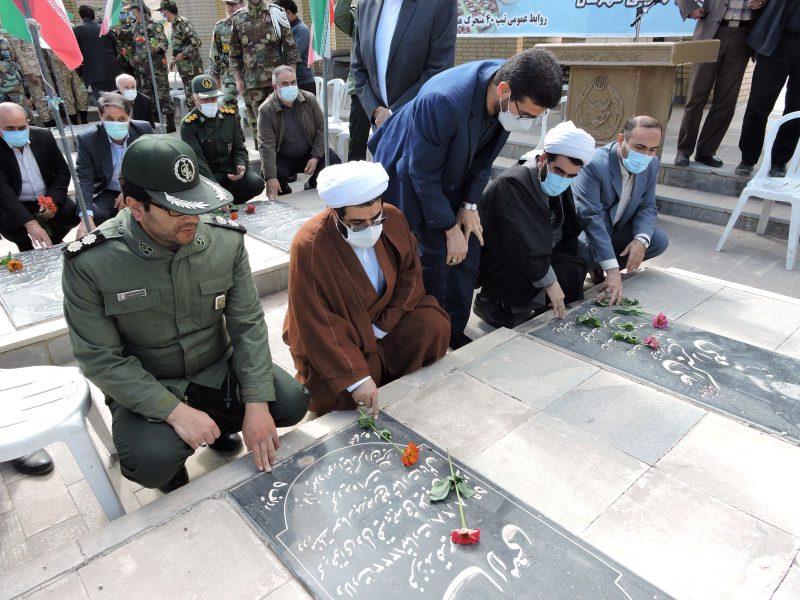 گلزار مطهر شهدا سراب غبارروبی و گلباران شد